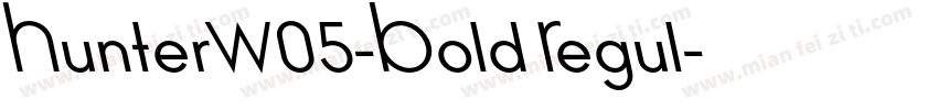 HunterW05-Bold Regul字体转换
